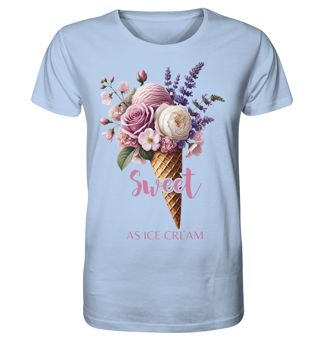 Sweet as Ice Cream - Plum - Organic Shirt