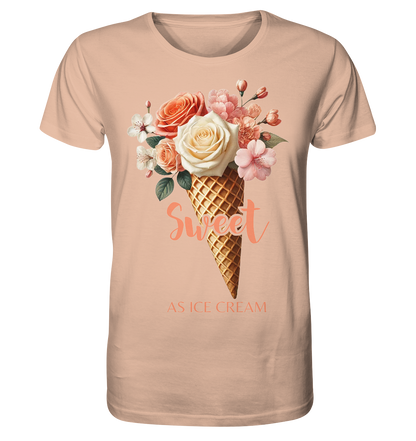 Sweet as Ice Cream - Peach - Organic Shirt