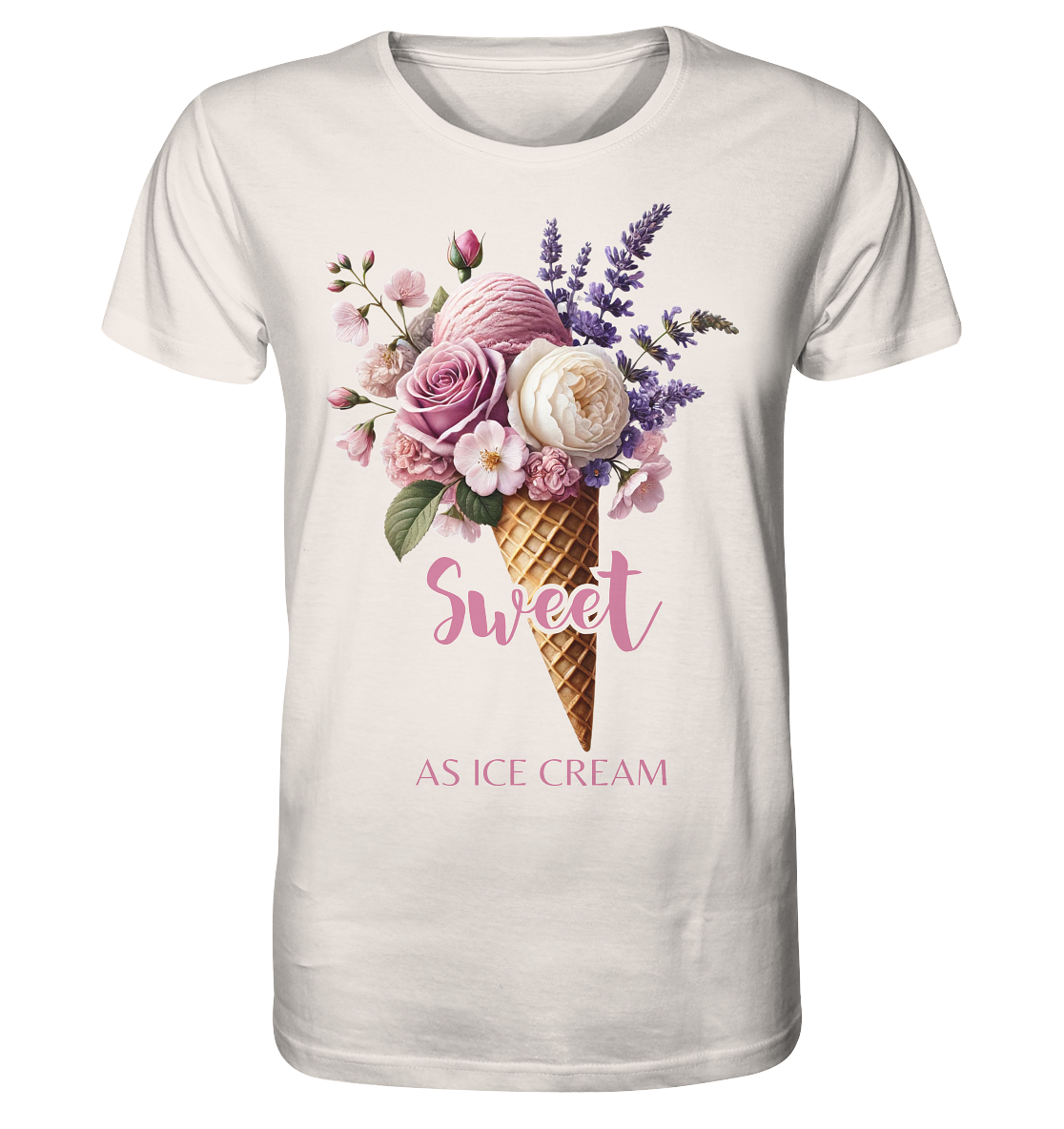 Sweet as Ice Cream - Plum - Organic Shirt