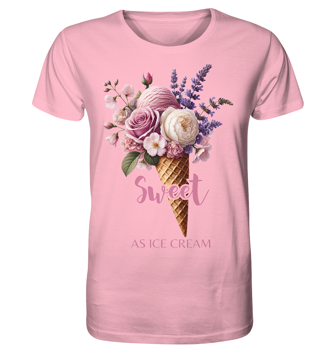 Sweet as Ice Cream - Plum - Organic Shirt